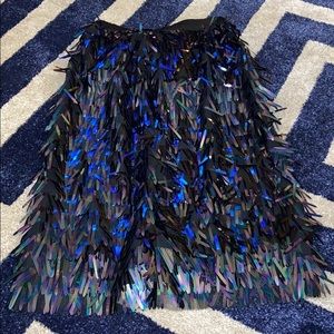 Sequin skirt. Multi color.